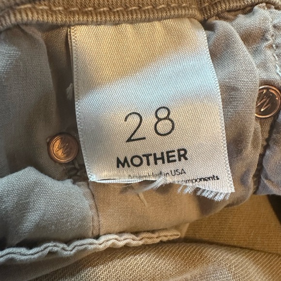 MOTHER Jeans The Looker Fray Blowout Skinny Jeans in Coastal Tan - Picture 6 of 8